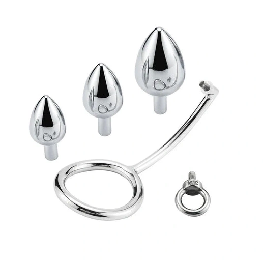 with Ring 4663 Cock Anal Hook Stainless DiscreetChoice Set Steel 1202